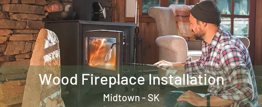  Wood Fireplace Installation Midtown - SK